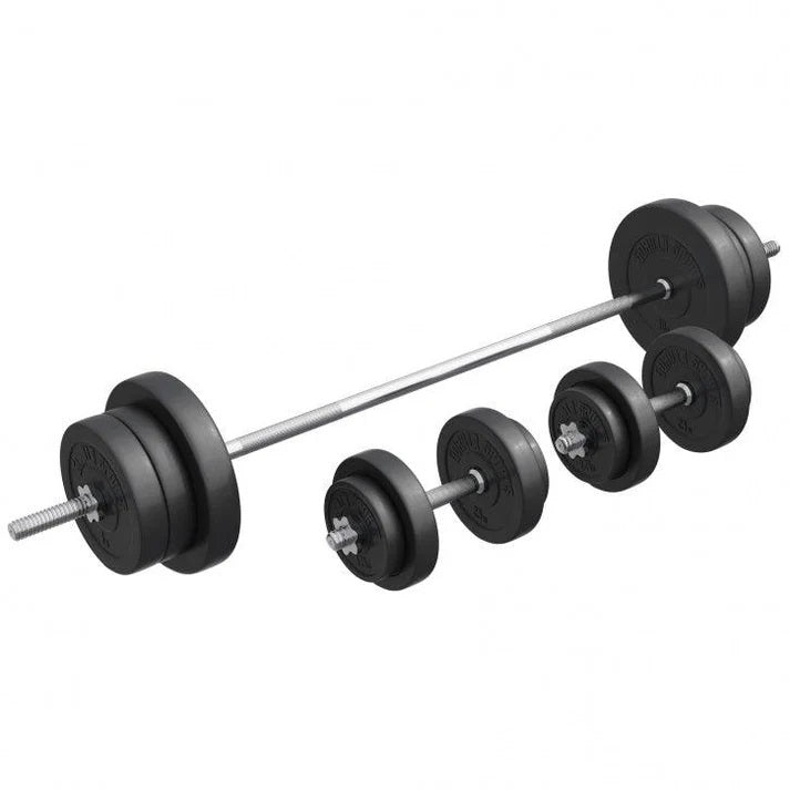 Vinyylinen levytankosetti 70 kg suoralla tangolla