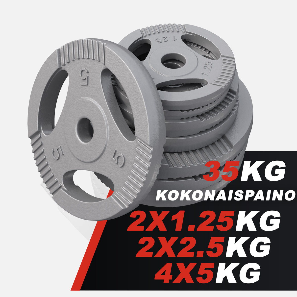 Tri Grip levytankosetti 35 kg EZ-tangolla