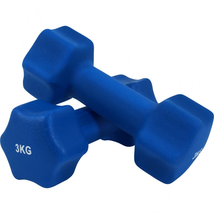 Aerobic-hexagonkäsipainot neopreenipinnoitteella