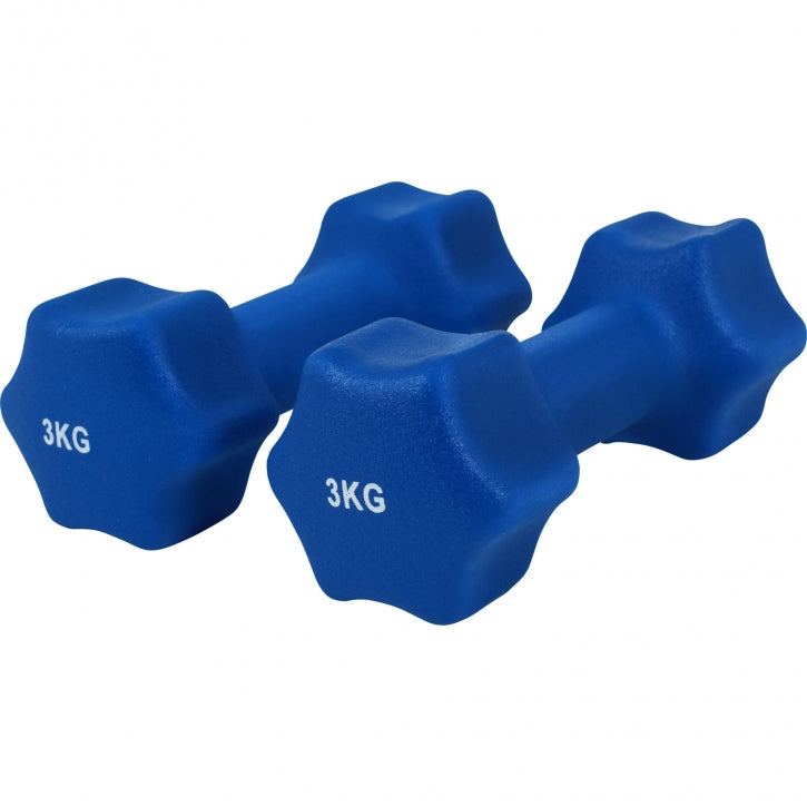 Aerobic-hexagonkäsipainot neopreenipinnoitteella