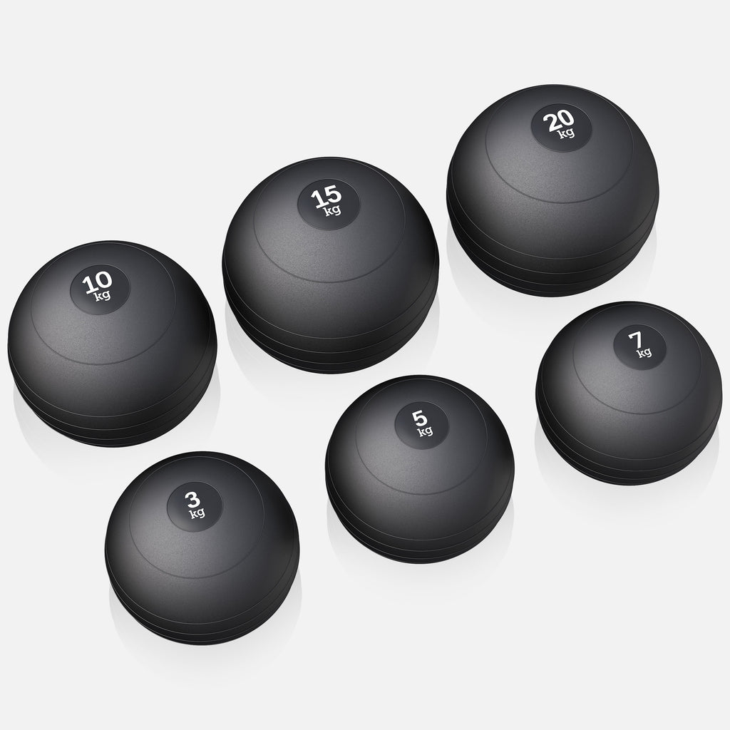 Slam Ball kuntopallo 3–20 kg, pitävä kumipinta