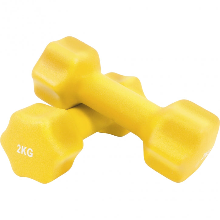 Aerobic-hexagonkäsipainot neopreenipinnoitteella
