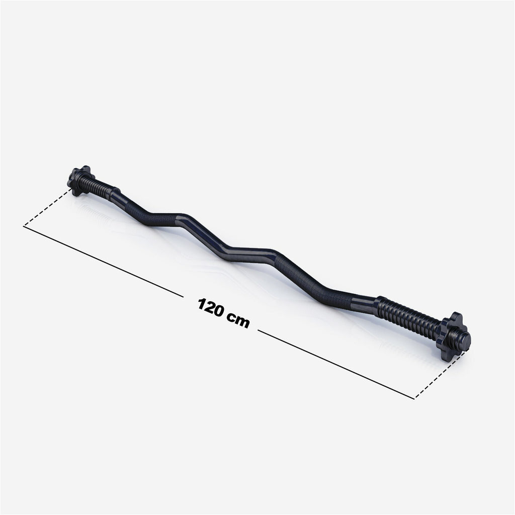 EZ-hauistanko 120 cm kierrelukoilla, musta