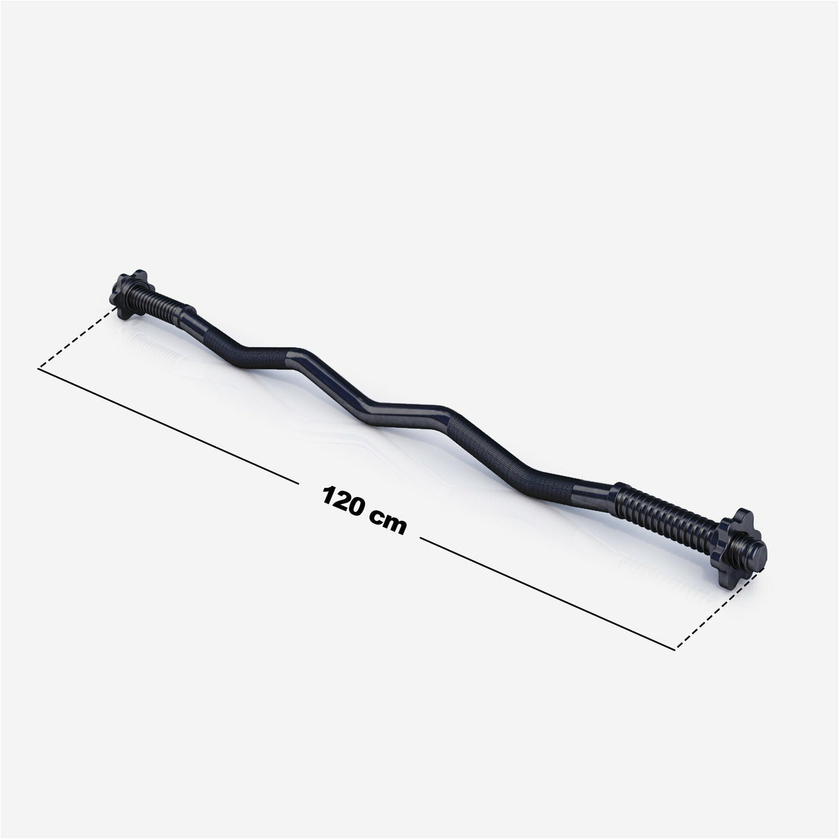 EZ-hauistanko 120 cm kierrelukoilla, musta
