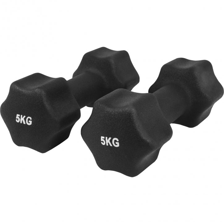 Aerobic-hexagonkäsipainot neopreenipinnoitteella