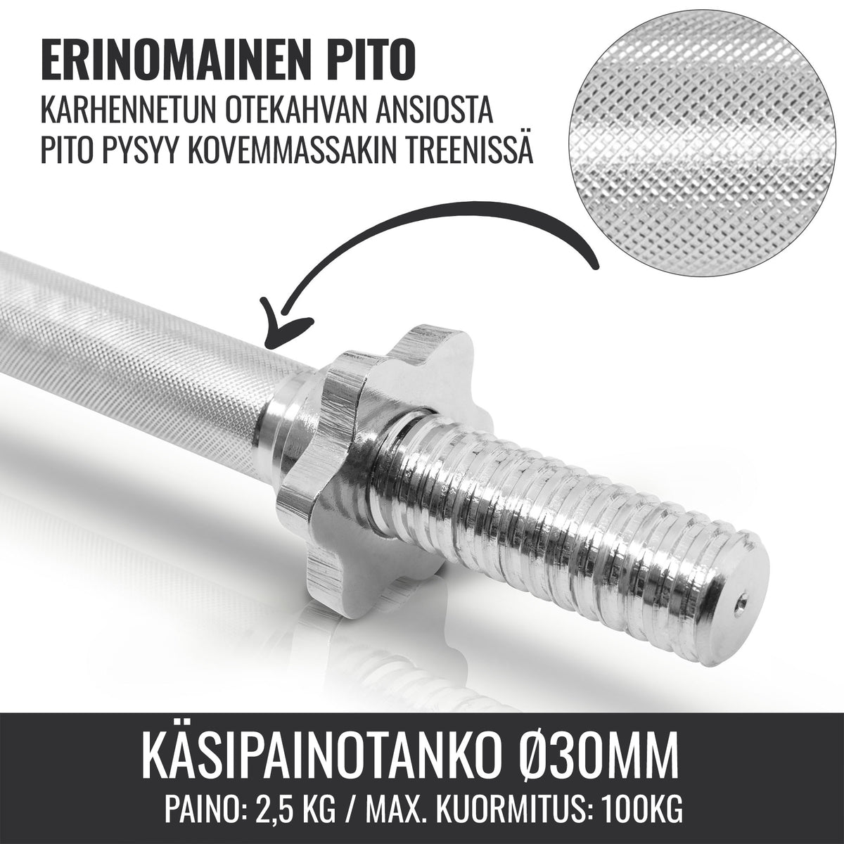 Tri Grip käsipainosetti 30 kg valuraudasta
