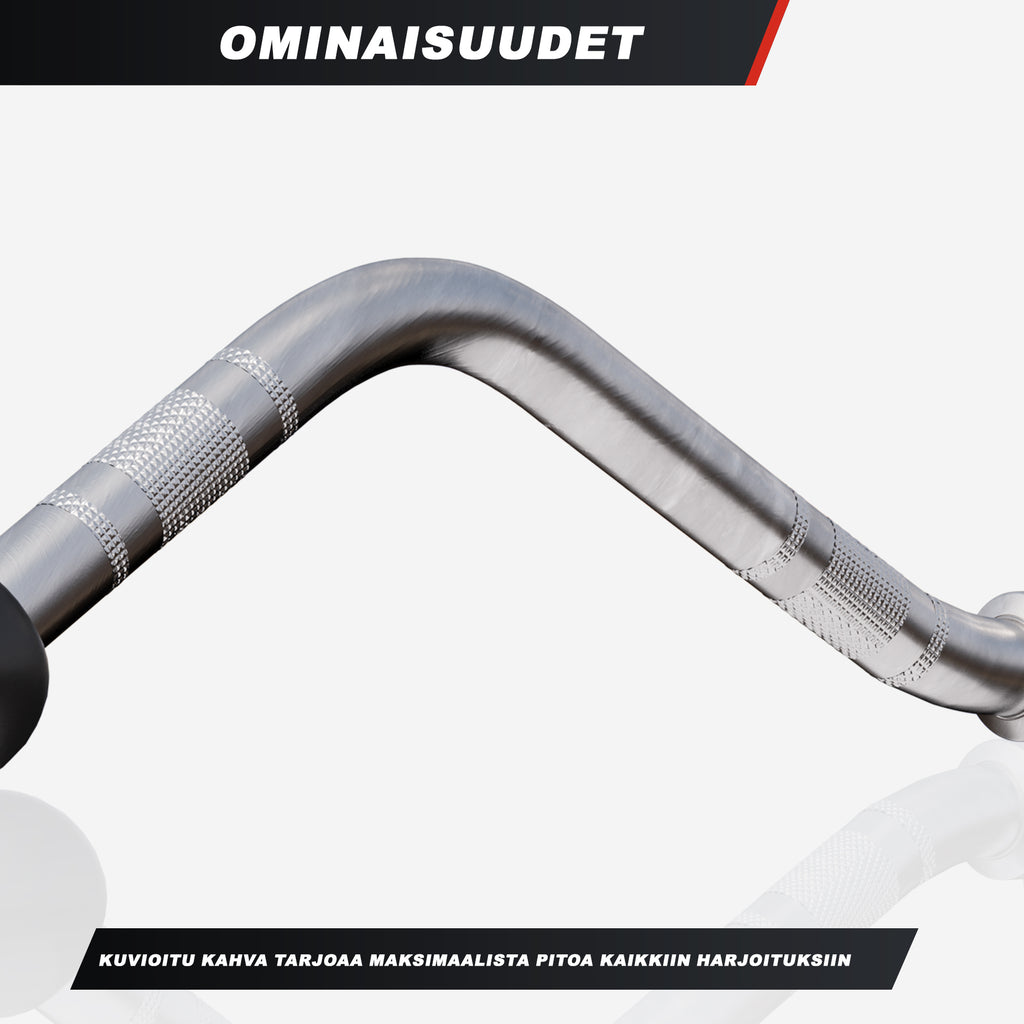 Leveä curl-tanko taljaan 75 cm