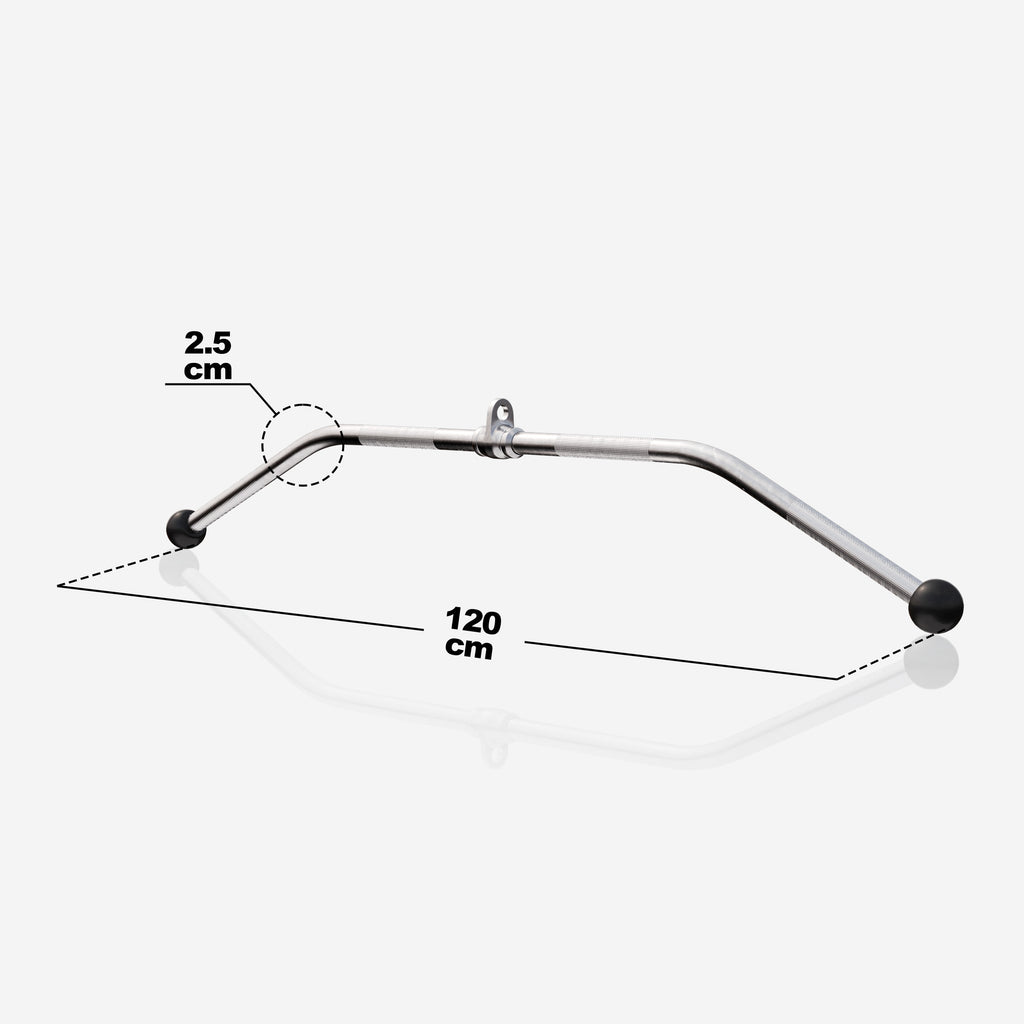 Kumipäinen ylätaljatanko 120 cm