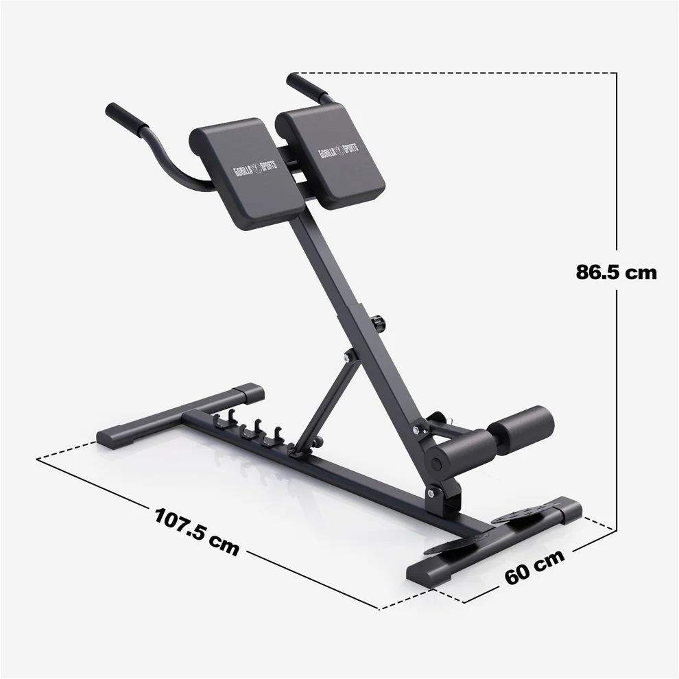 Taitettava selkäpenkki 150 kg, musta