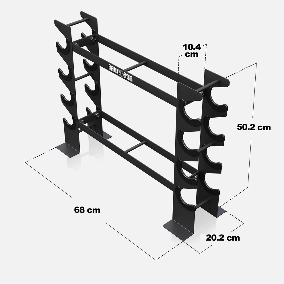 Käsipaino- ja kahvakuulateline 2 tasoa, max 300 kg