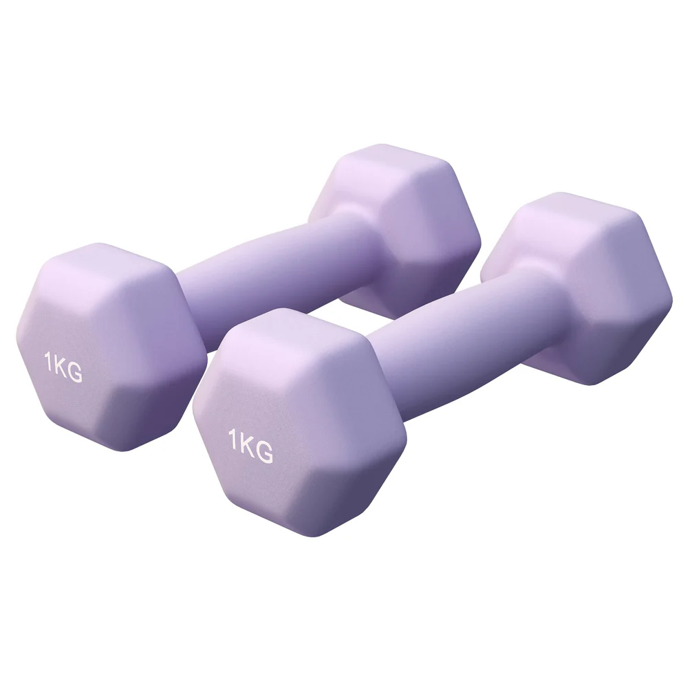 Neopreenikäsipainot 1 kg / 2 kpl, lila