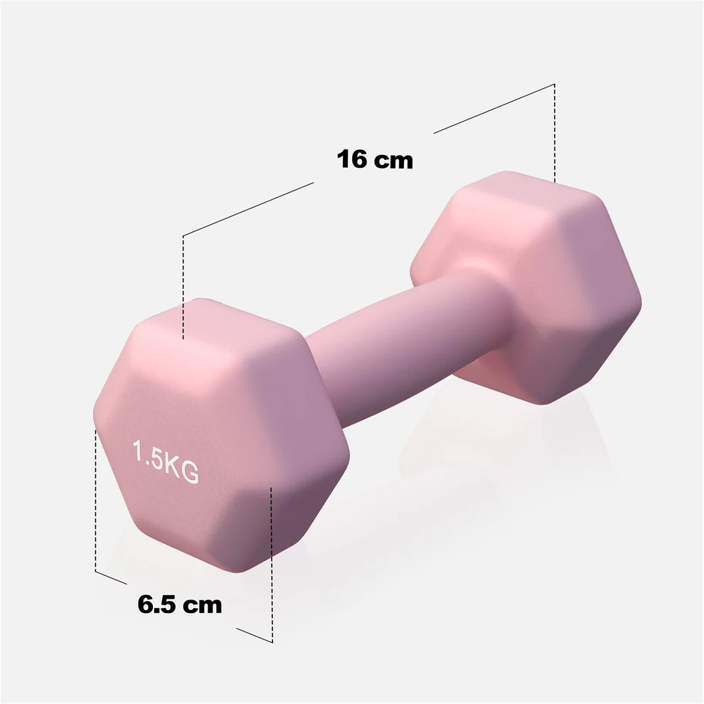Neopreenikäsipainot 1,5 kg / 2 kpl