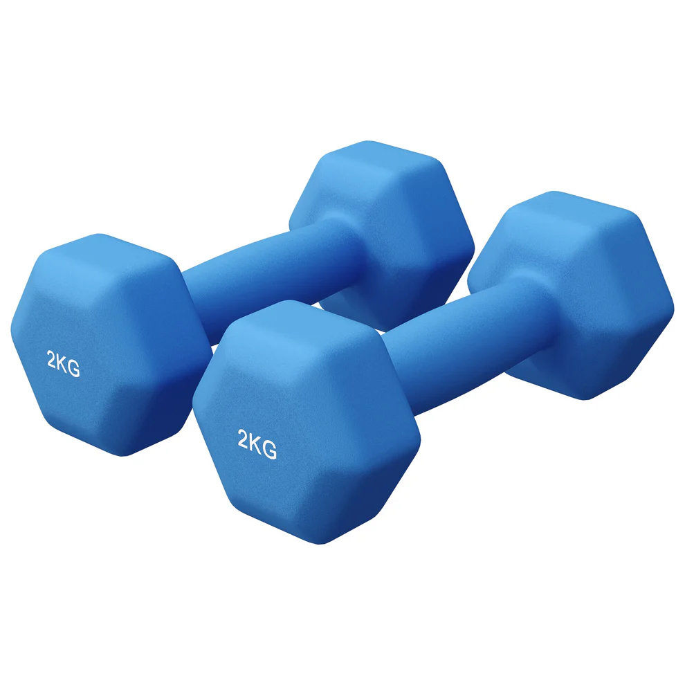 Neopreenikäsipainot 2 kg / 2 kpl, sininen