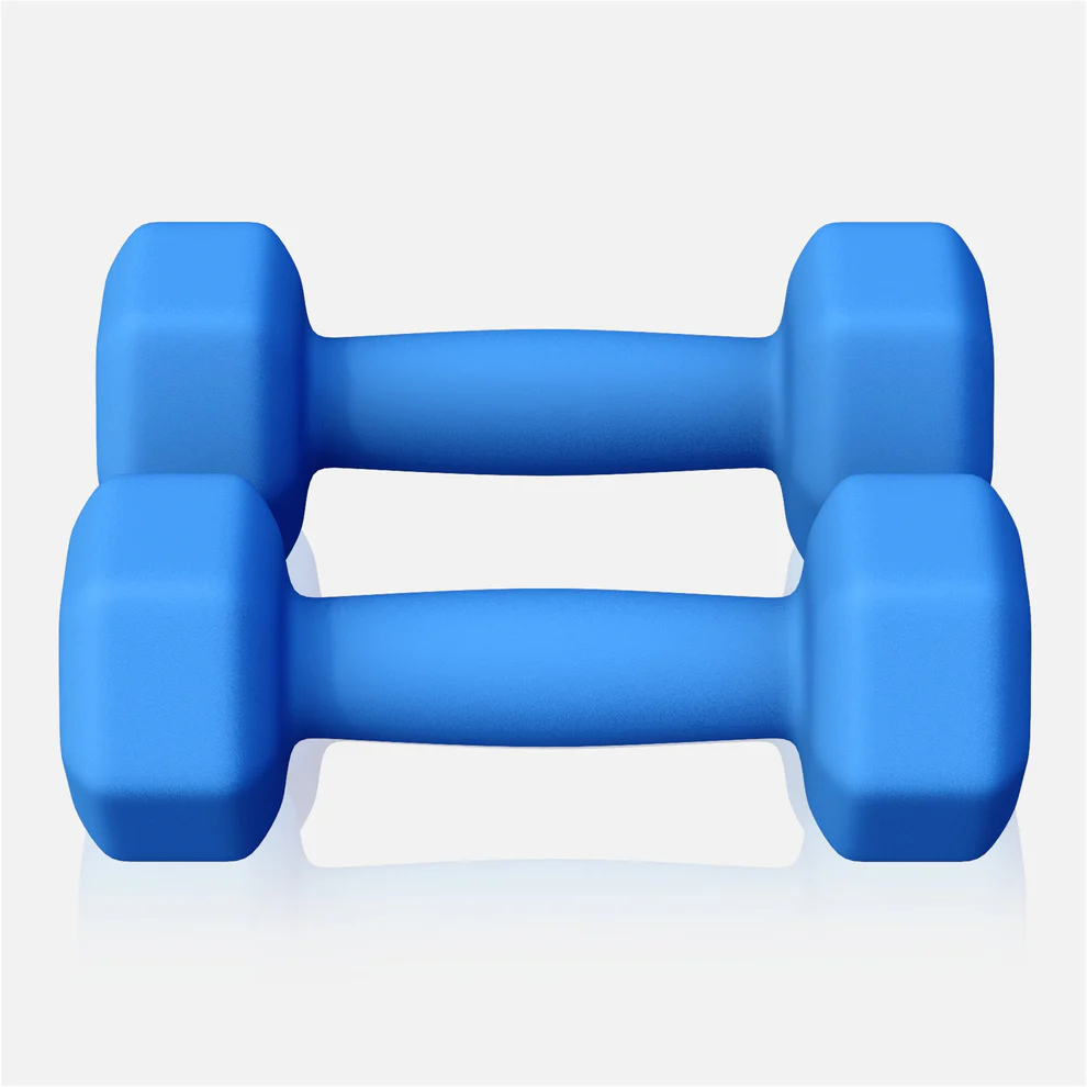 Neopreenikäsipainot 2 kg / 2 kpl, sininen