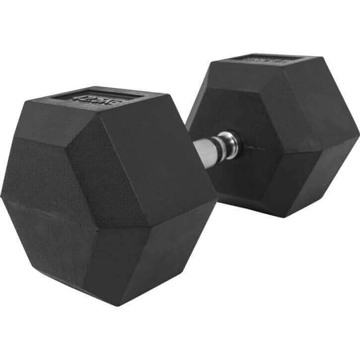 Hexagon- käsipaino 2,5-25kg, kumipinnoitettu valurauta (pikatoimitus)