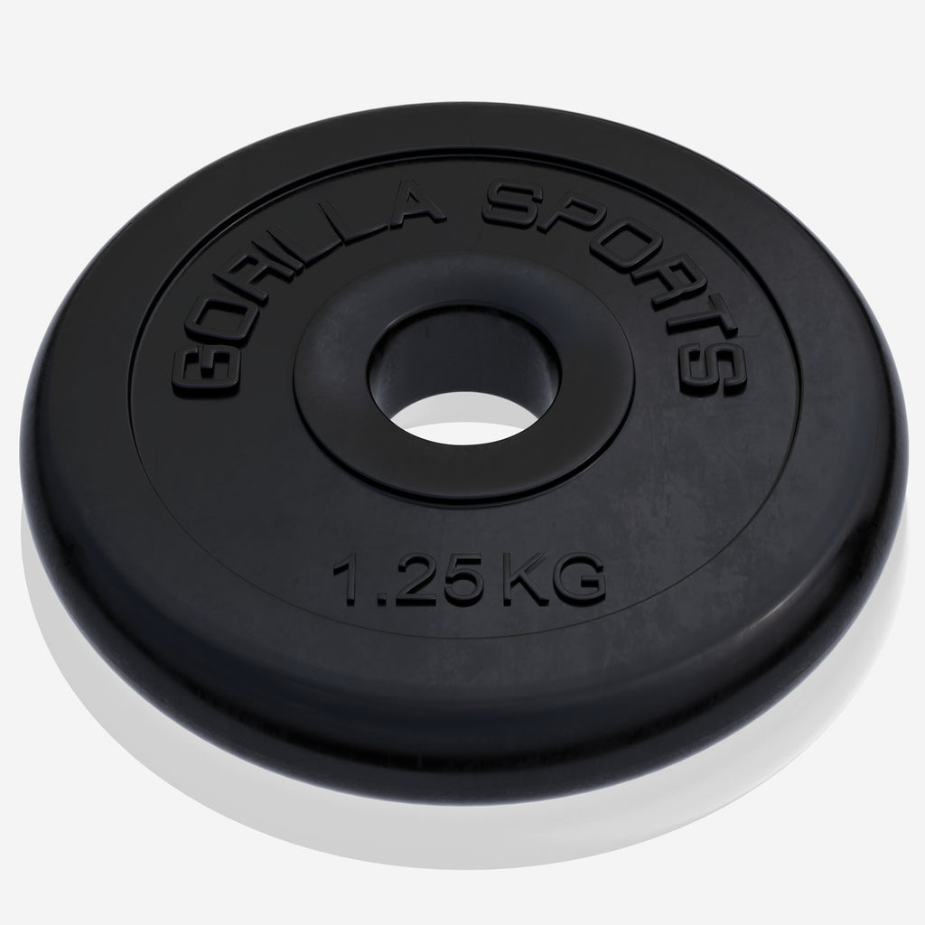 Kumipäällysteinen levypaino 1,25 kg, 30 mm