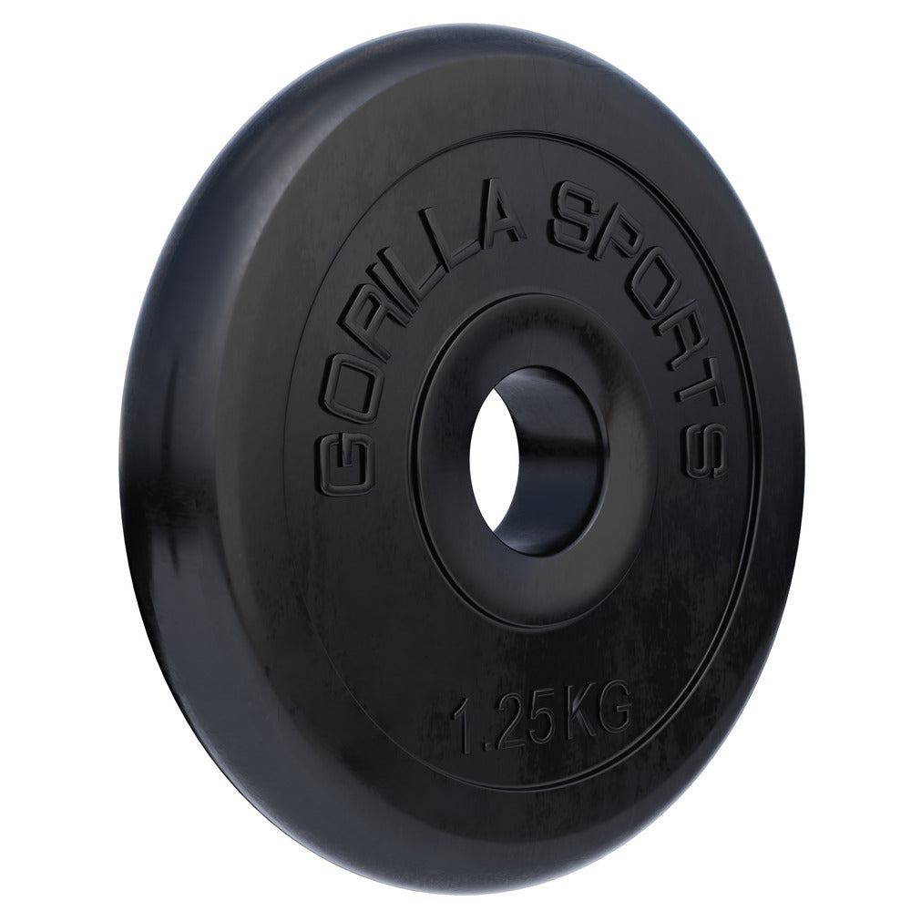 Kumipäällysteinen levypaino 1,25 kg, 30 mm