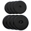 Kumiset levypainot 30 mm, 4 x 2,5 kg + 4 x 5 kg