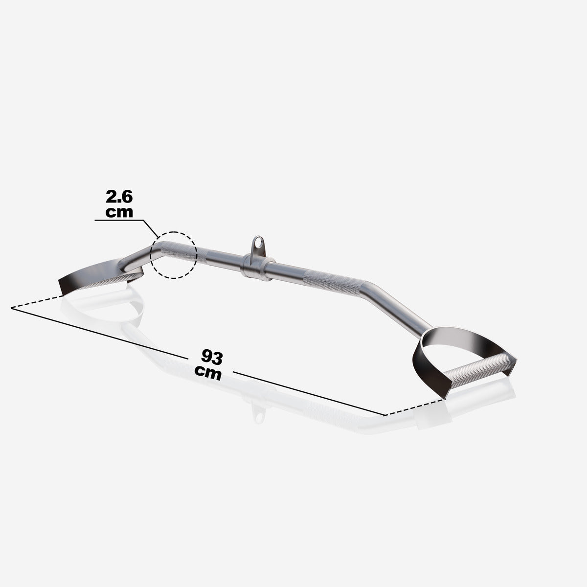 Lapiokahvatanko taljaan 93 cm