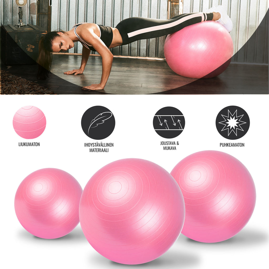 Jumppapallo 55 cm pumpulla