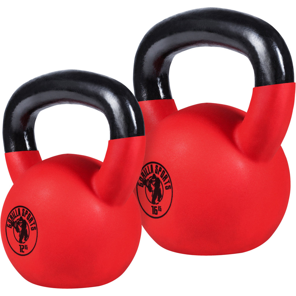 Pro kahvakuulapaketti 12 kg + 16 kg neopreenipinnoitteella
