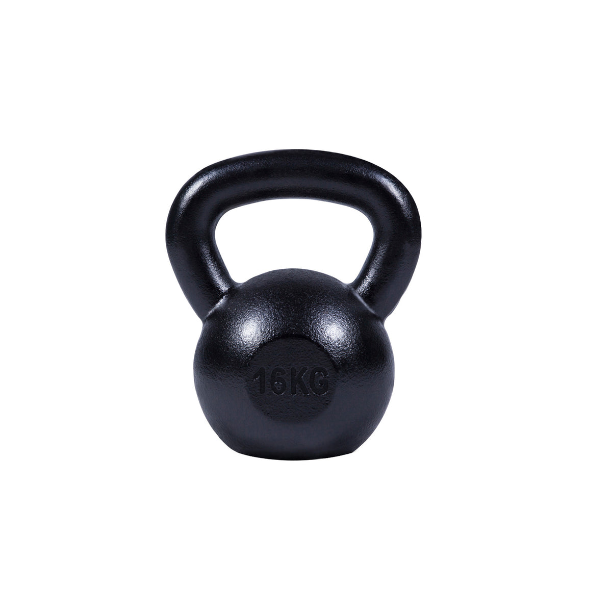 Valurautainen kahvakuula 4-32 kg, musta