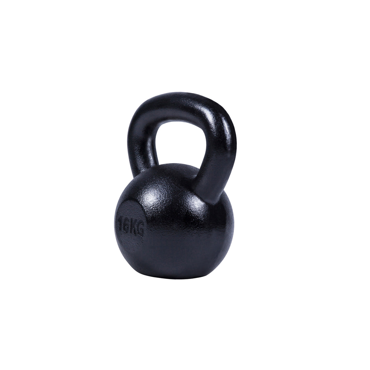 Valurautainen kahvakuula 4-32 kg, musta
