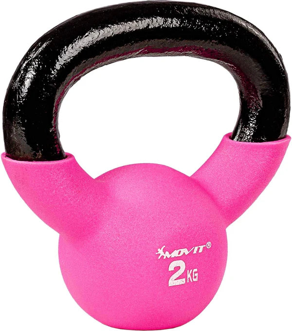 Valurautainen kahvakuula neopreenipinnoiteella 2–24 kg