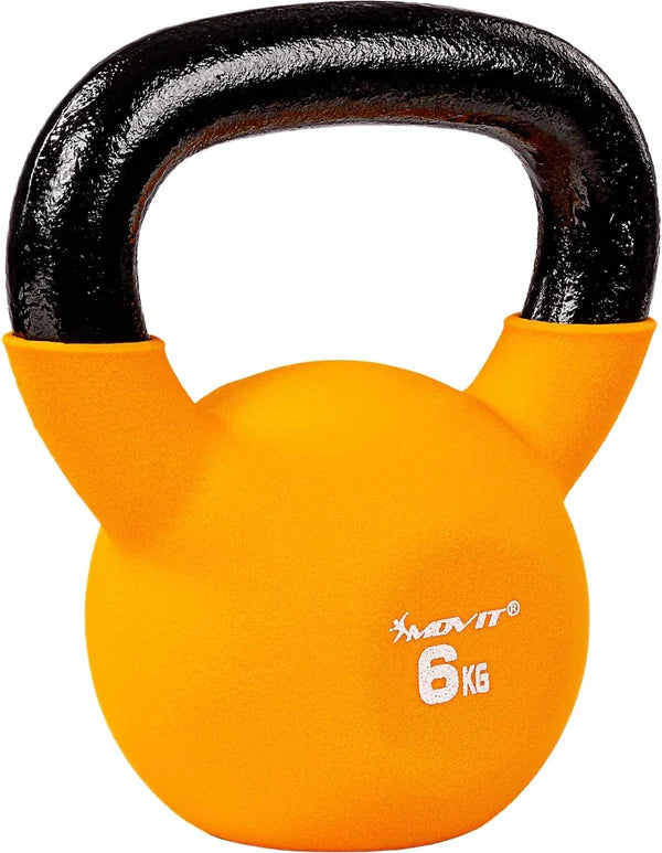 Valurautainen kahvakuula neopreenipinnoiteella 2–24 kg