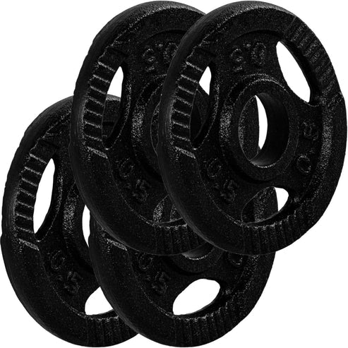 Valurautaiset Tri Grip -levypainot 30/31 mm, 2–30 kg