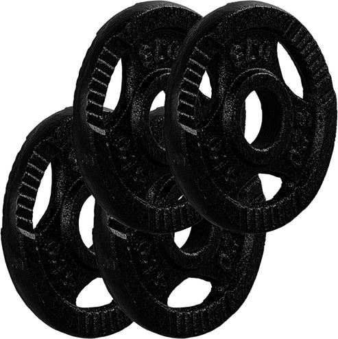 Valurautaiset Tri Grip -levypainot 30/31 mm, 2–30 kg