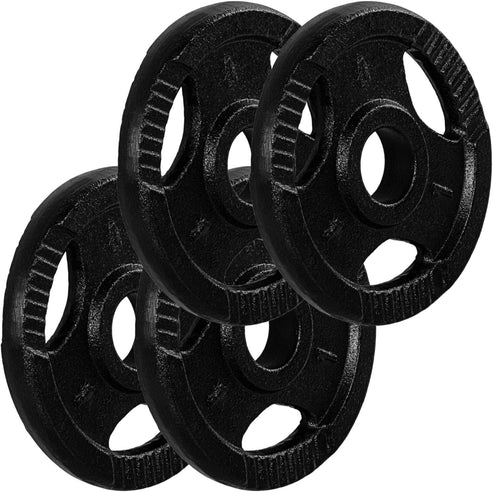 Valurautaiset Tri Grip -levypainot 30/31 mm, 2–30 kg