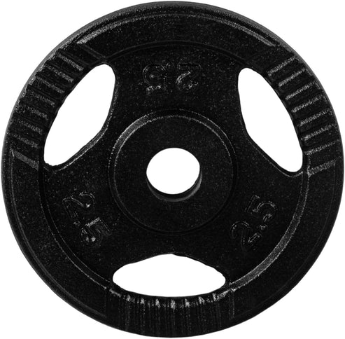 Valurautaiset Tri Grip -levypainot 30/31 mm, 2–30 kg