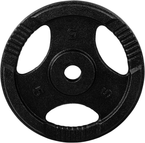 Valurautaiset Tri Grip -levypainot 30/31 mm, 2–30 kg