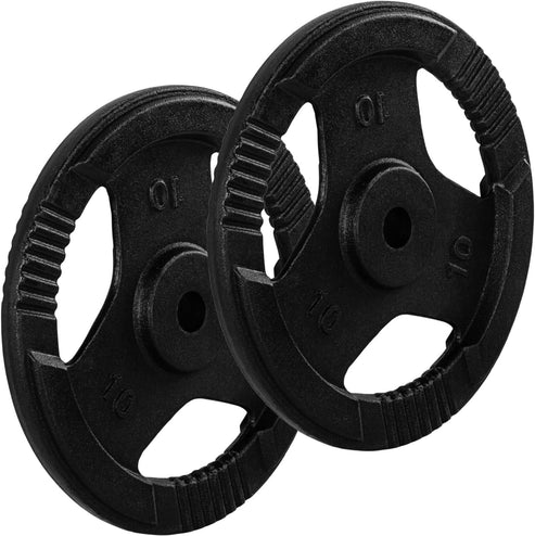 Valurautaiset Tri Grip -levypainot 30/31 mm, 2–30 kg