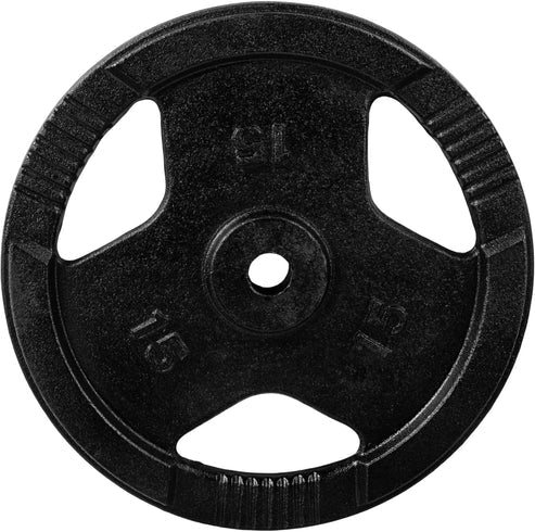 Valurautaiset Tri Grip -levypainot 30/31 mm, 2–30 kg