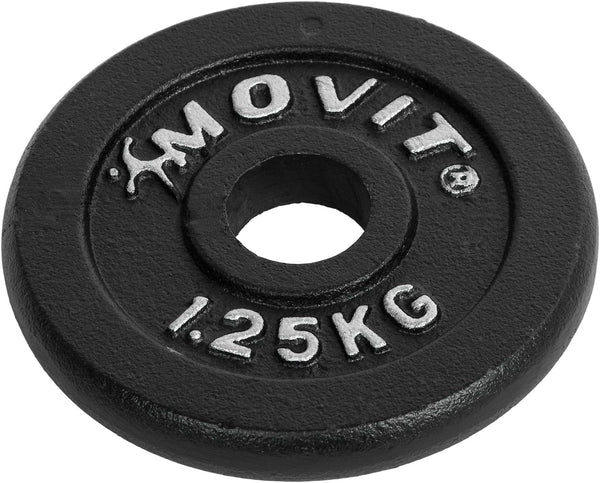 Käsipainosarja 20–60 kg valurautalevyillä ja 30 mm tangoilla