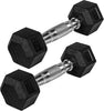 Hexagon-käsipainopari 4–60 kg kumipinnoitteella