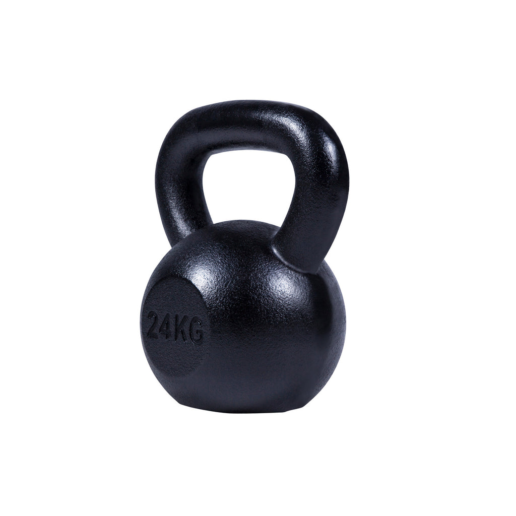 Valurautainen kahvakuula 4-32 kg, musta