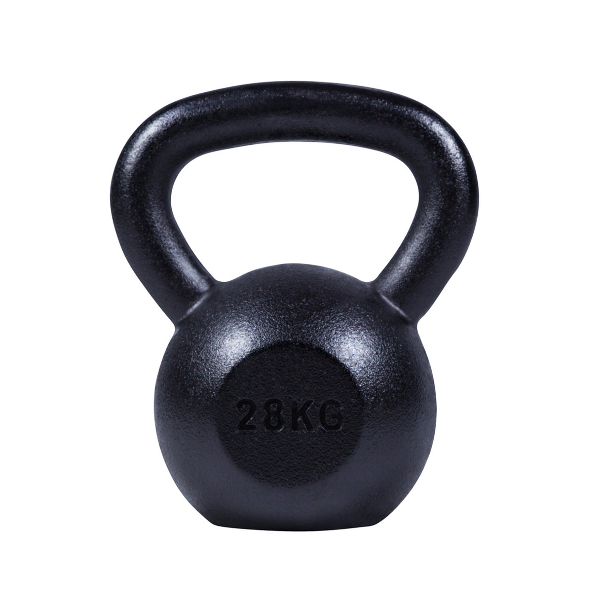 Valurautainen kahvakuula 4-32 kg, musta