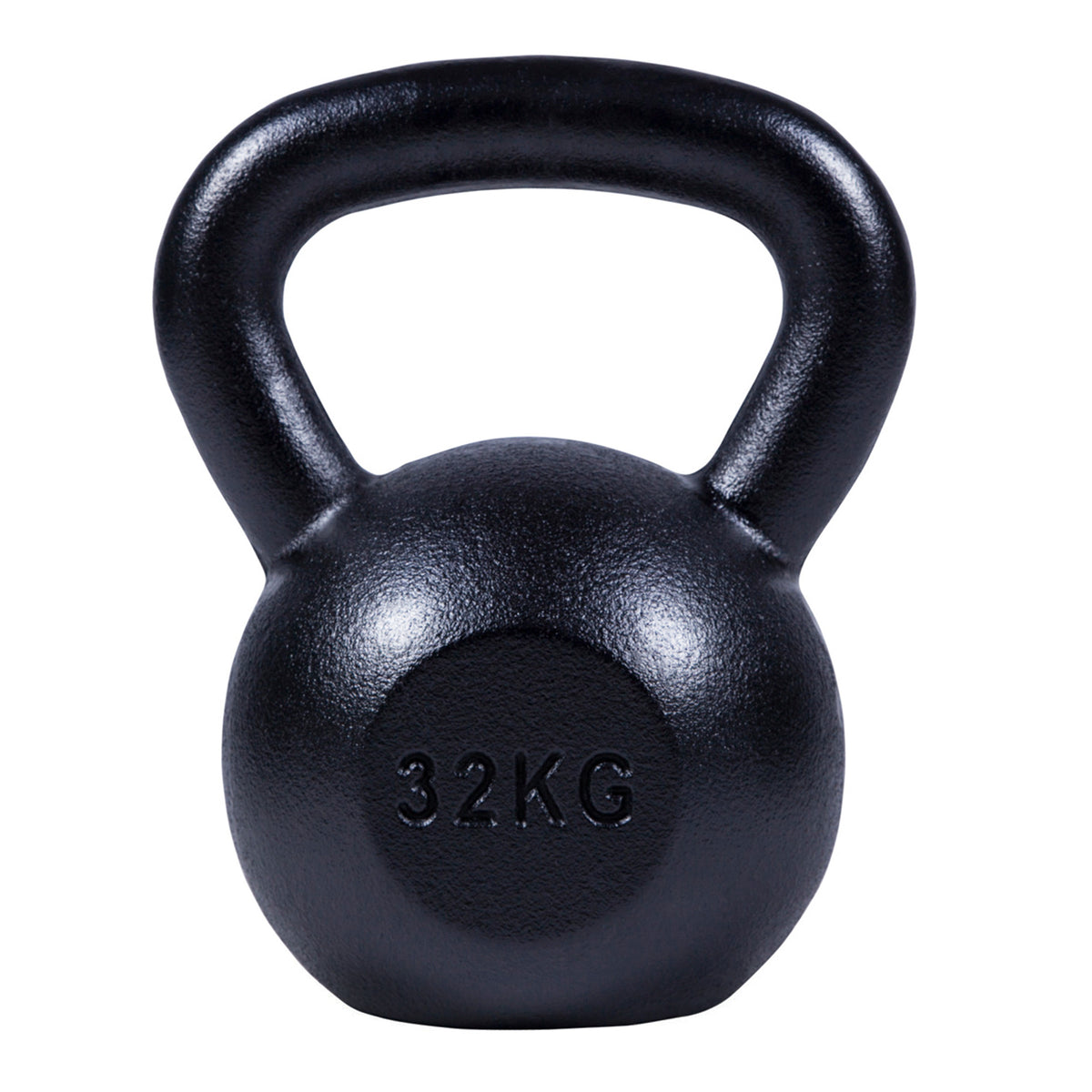 Valurautainen kahvakuula 4-32 kg, musta