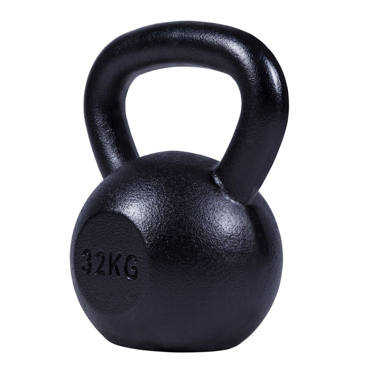 Valurautainen kahvakuula 4-32 kg, musta