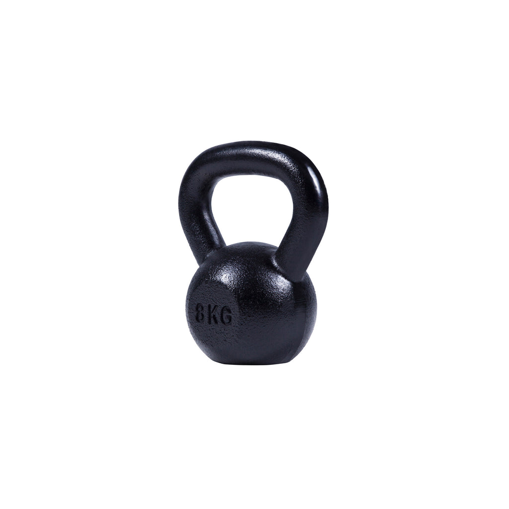 Valurautainen kahvakuula 4-32 kg, musta