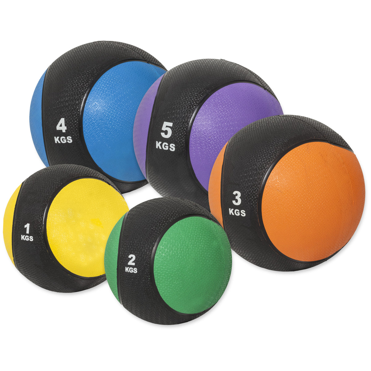 Kuntopallo 1–10 kg kumipinnalla