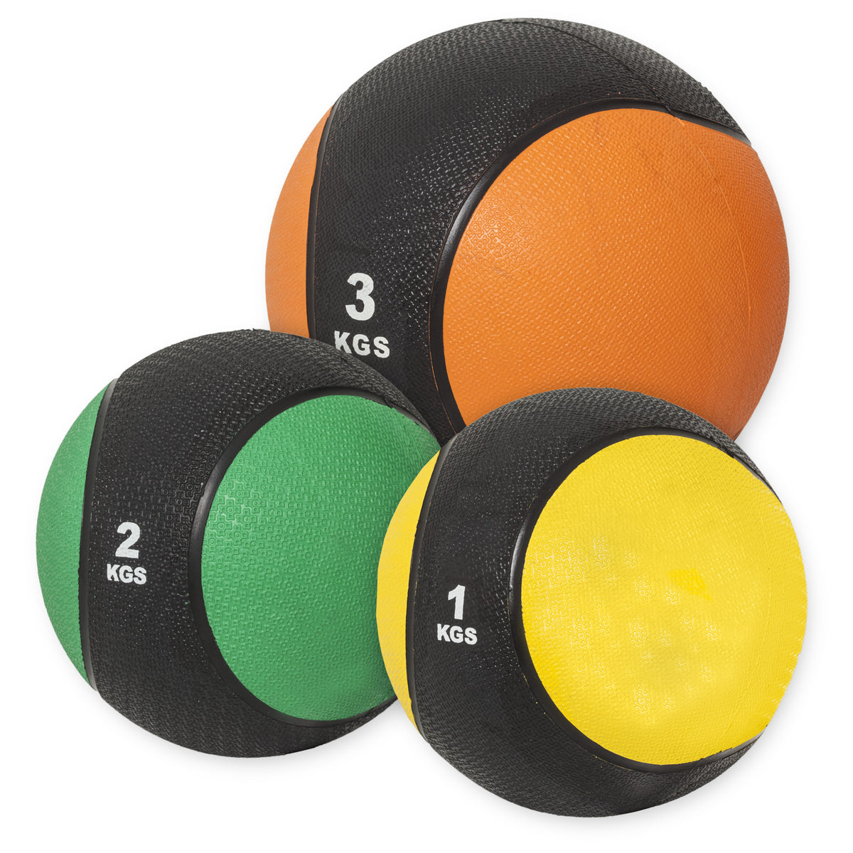 Kuntopallo 1–10 kg kumipinnalla