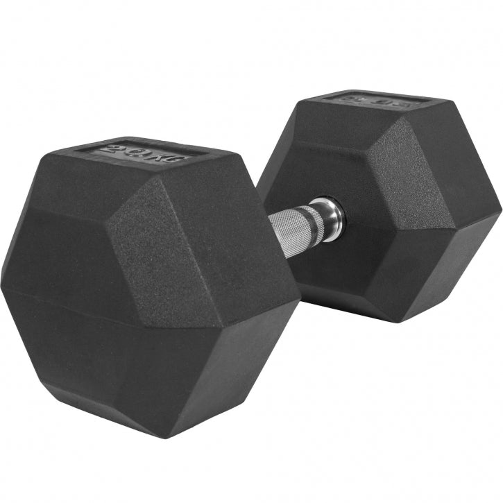 Hex-käsipaino 2-50 kg kumipinnoitteella