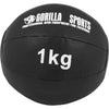 Wall Ball kuntopallo 1–10 kg, musta PU