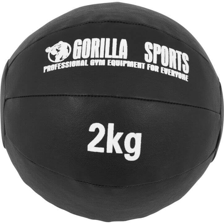 Wall Ball kuntopallo 1–10 kg, musta PU