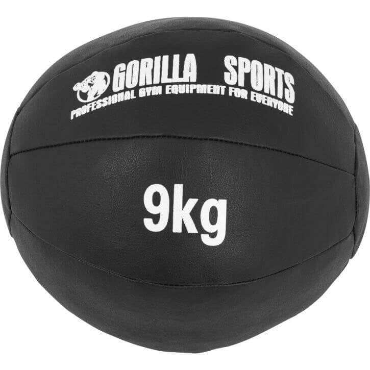 Wall Ball kuntopallo 1–10 kg, musta PU