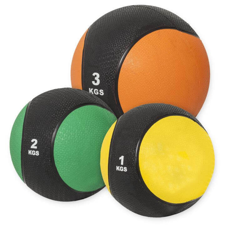 Kuntopallosetti 1–3 kg, yhteensä 6 kg
